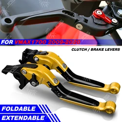 For Yamaha VMAX 1700 2009-2020 Clutch Lever Brake Lever Set Foldable Adjustable Handle Levers Motorcycle Accessories Parts