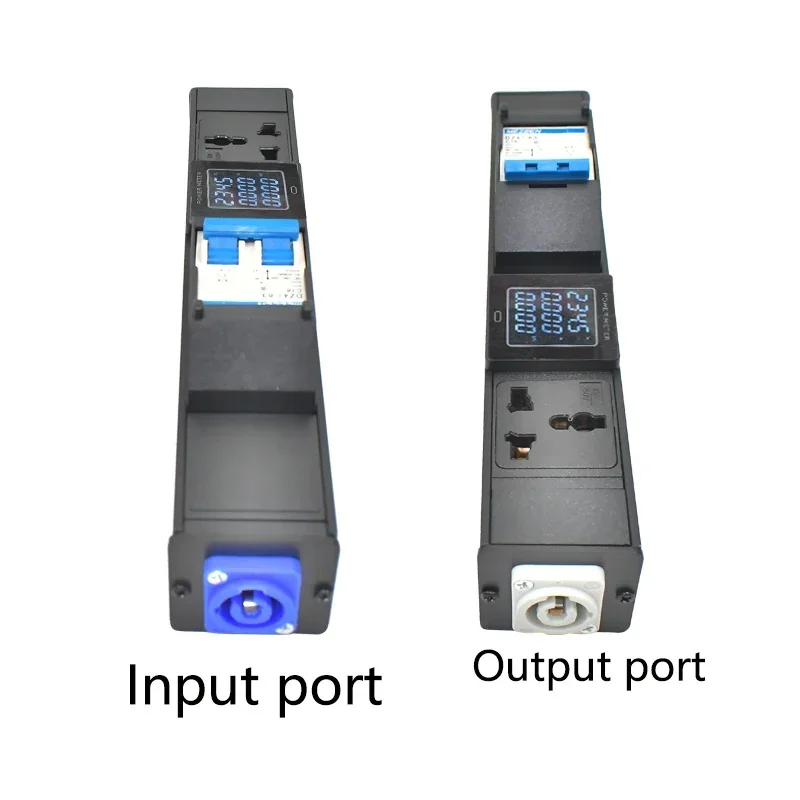 PDU Power Strips Schuko Powerlink box audio 3P Aviation plug 10A universal output SOCKET With ammeter 20A Air Switch control