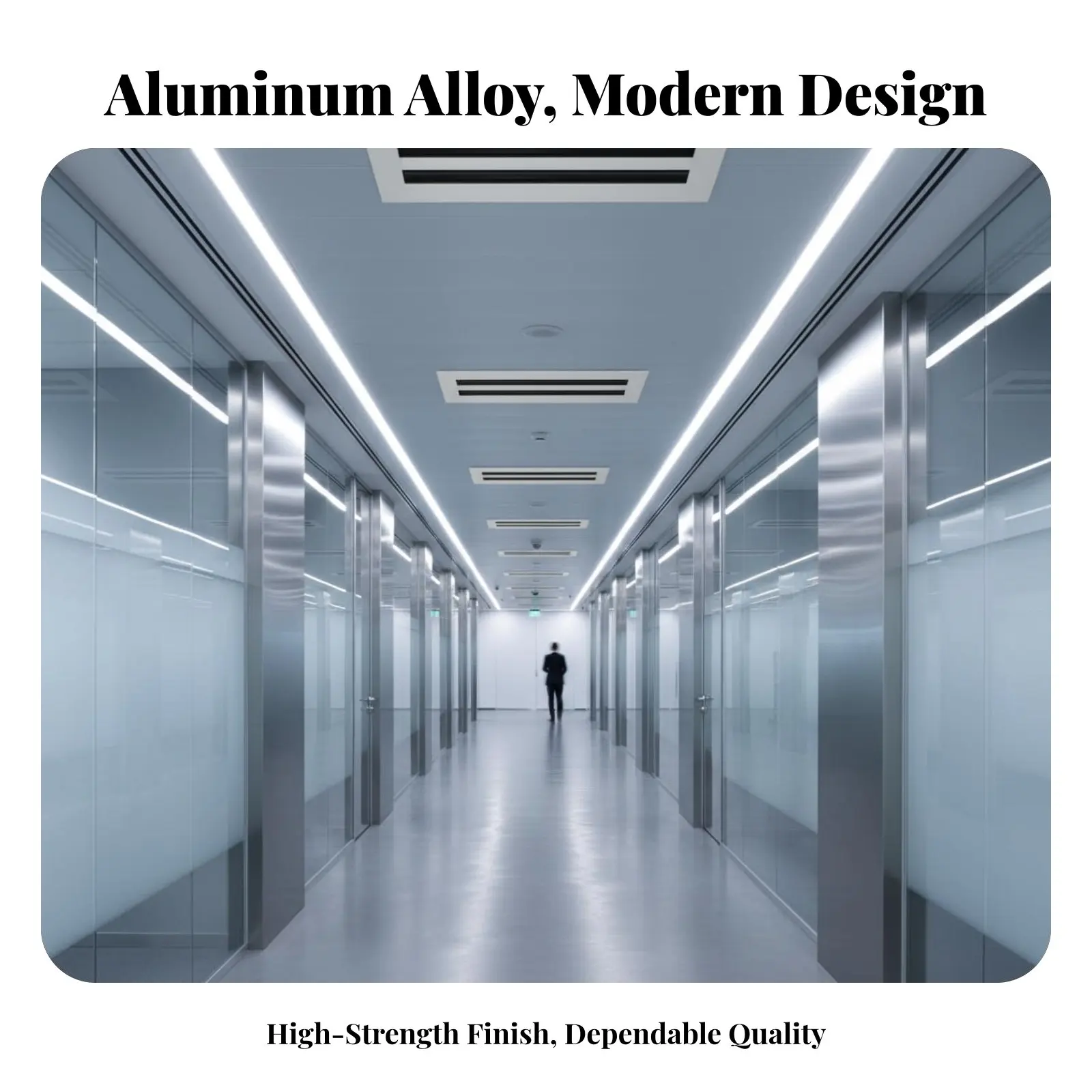 Air Conditioning Outlet, Linear Louver Grille, Hook-Shaped Embedded Aluminum Vent, Frameless, Modern Minimalist