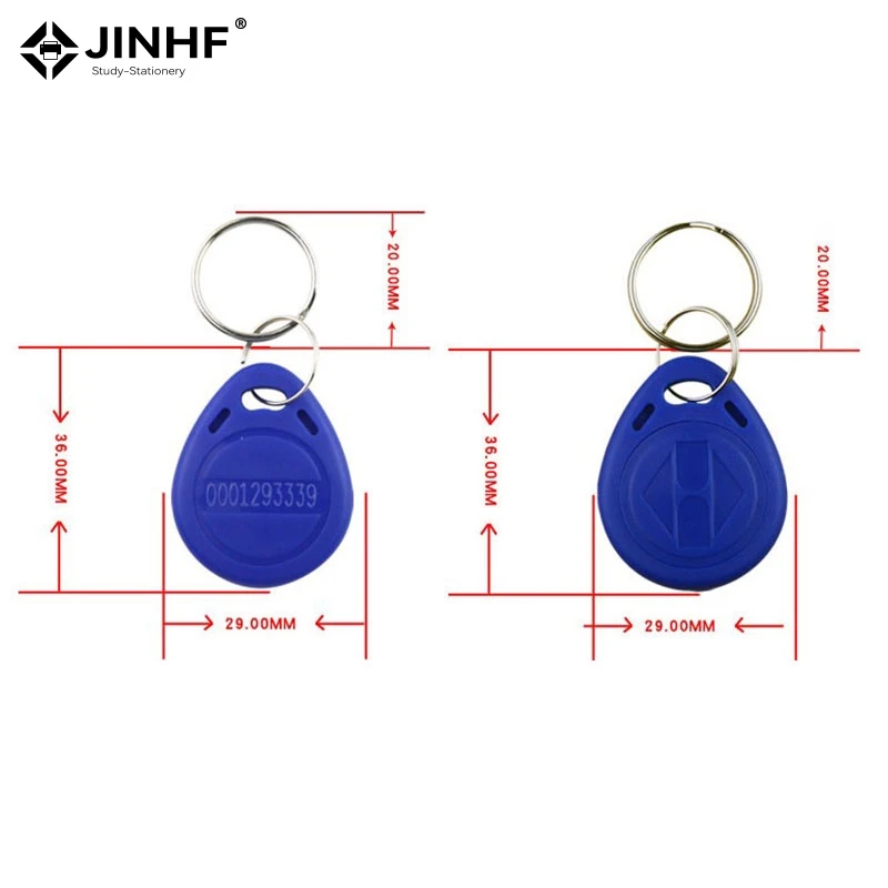 

100pcs 125KHz Read-Only RFID TK4100 EM4100 Proximity Keyfobs Smart Secure Door Entry Access Control ID Keychain Token Tag