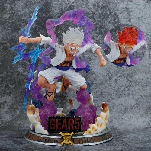 

37cm One Piece: Gear Fifth - Mythical Nika Luffy (Battle Awakening Form) Anime Figure Model Statue Collection Desktop Decoration