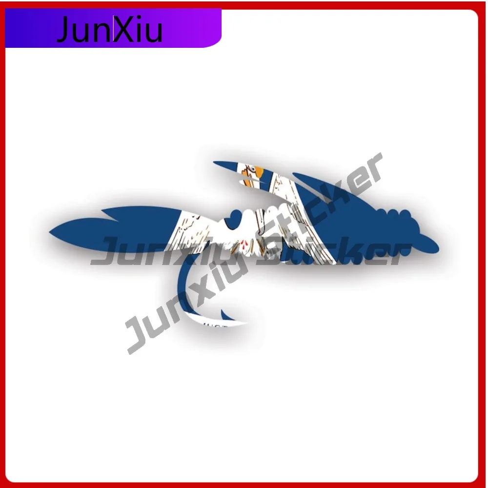 

Louisiana Fly Fishing Sun Resistant Waterproof Vintage For Car Window Bumper Helmet Self Adhesive No Residue Accessories