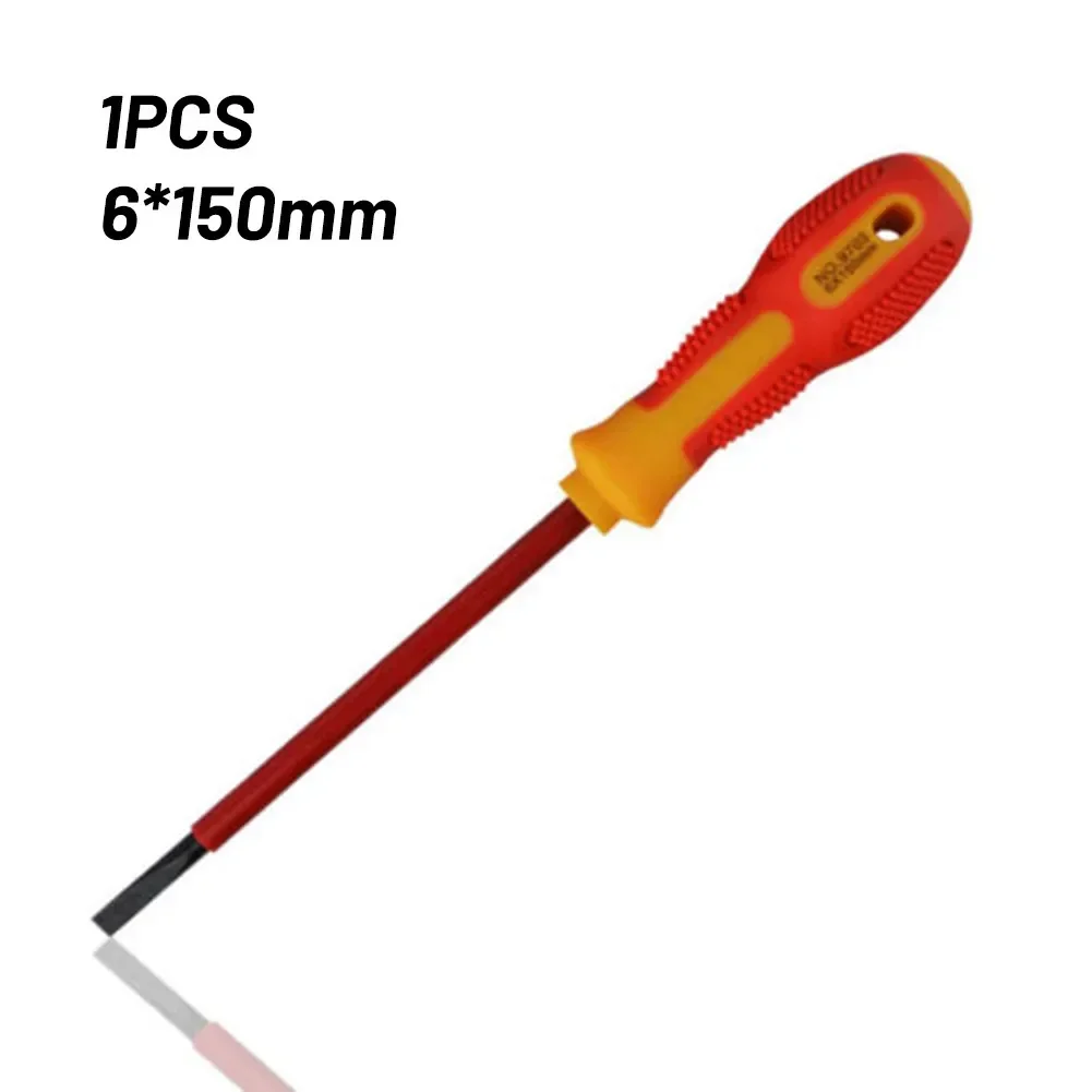 Tournevis Électrique à Main Isolé, Kit d'Outils d'Électricien à Tête Plate/Transversale, 1000V