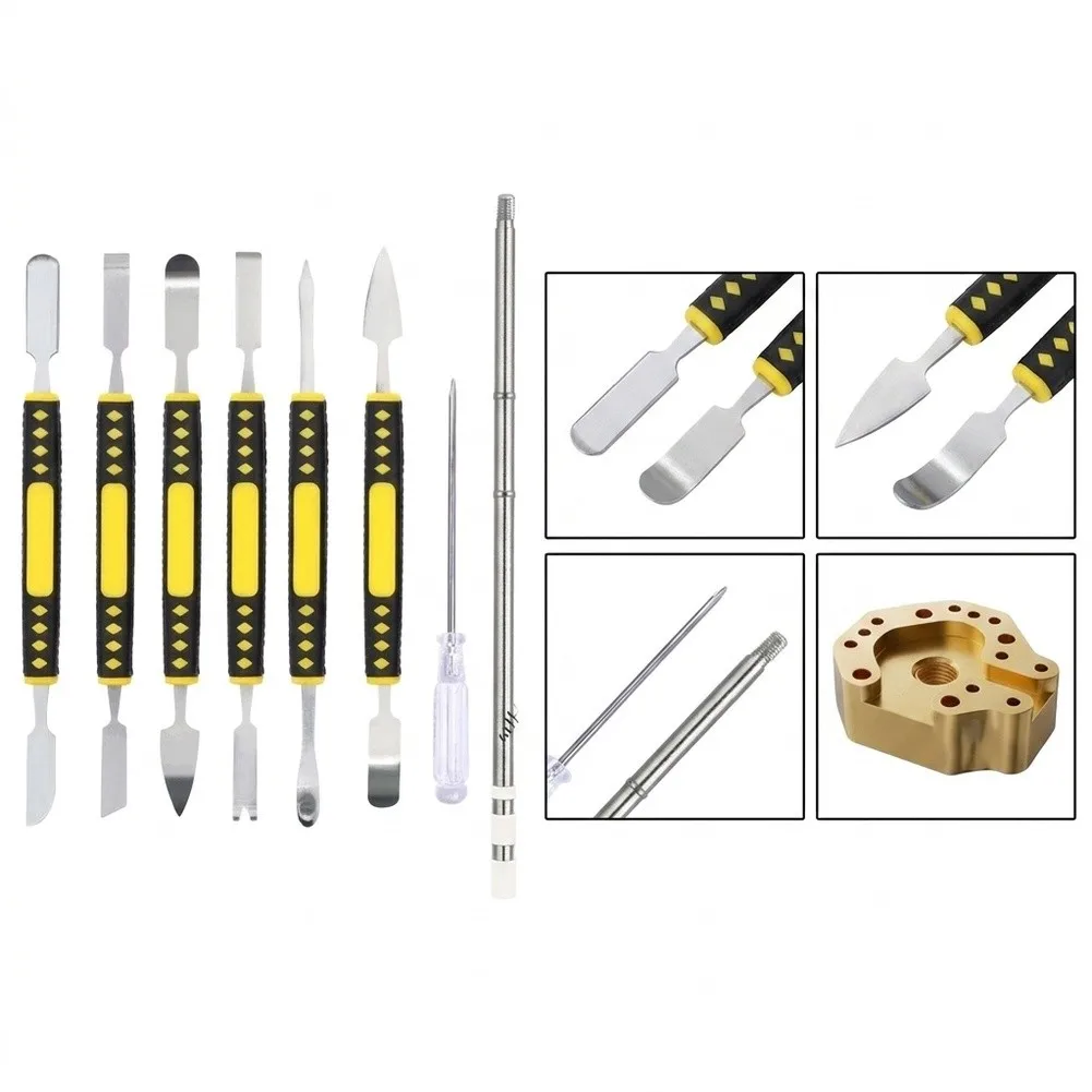 Soldering Tip Kit for Gaming Controller Repair Works with 936 for Soldering Iron Station For PS5 Switch Joystick Desoldering