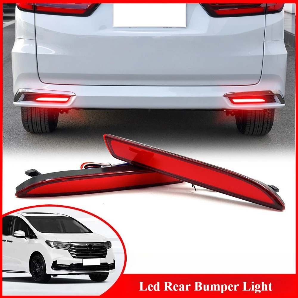 For Honda Odyssey ELYSION Jade CITY SEDAN Car Led Rear Bumper Light Driving Brake Flashing Lamp Dynamic Turn Signal Indicator