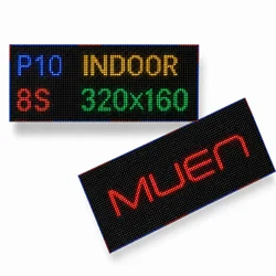 P10 Indoor SMD Full Color LED Display Module HUB75 320 x 160mm 8Scan 32x16 Pixels Led Panel Module