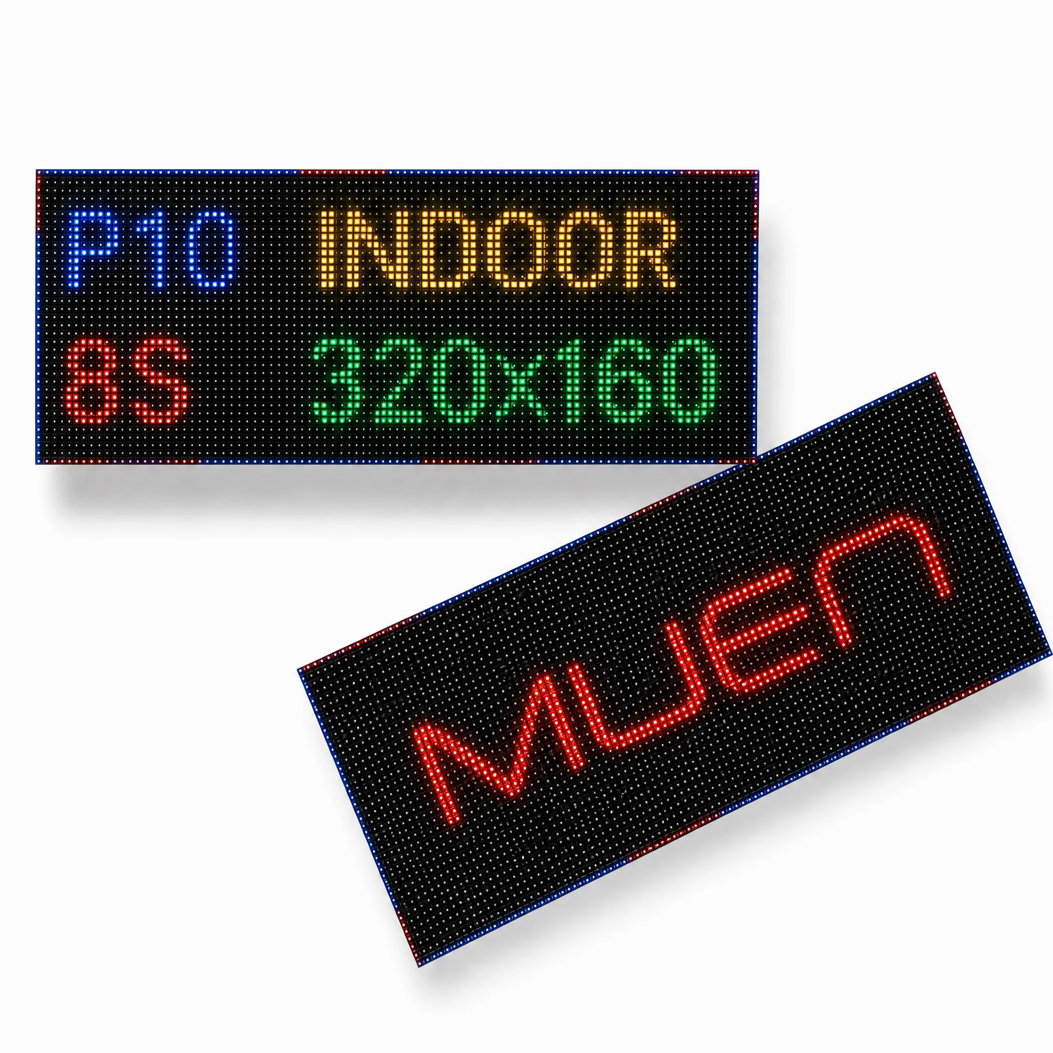 P10 Indoor SMD Full Color LED Display Module HUB75 320 X 160mm 8Scan 32X16 Pixels Led Panel Module