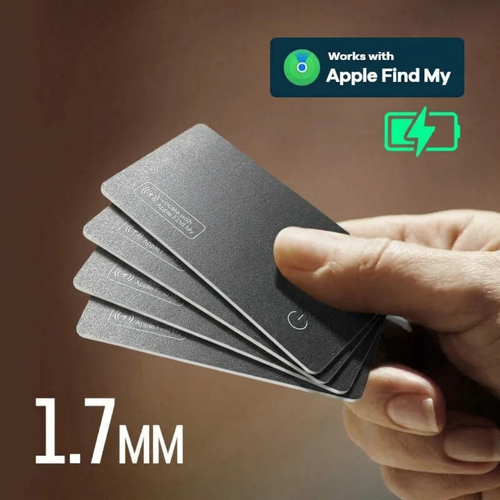 Wireless Charger Charging Tracking Card Wallet Locator Smart Mini Tag for iPhone Device Find My Tag Replacement