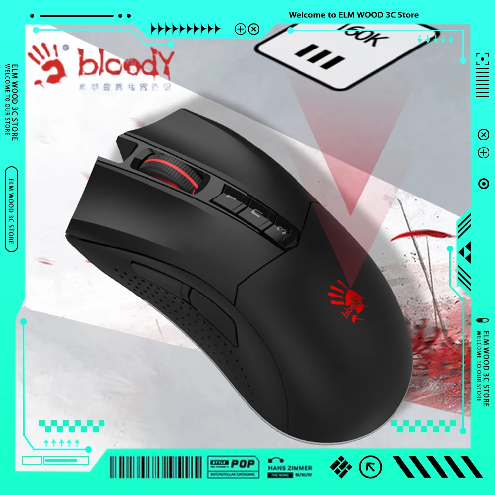 

Bloody R90 PLUS Wireless Mouse Low Delay RGB Light Ergonomics Gaming Mouse FPS Pc Gamer Mouse Laptop Accessories Computer Office