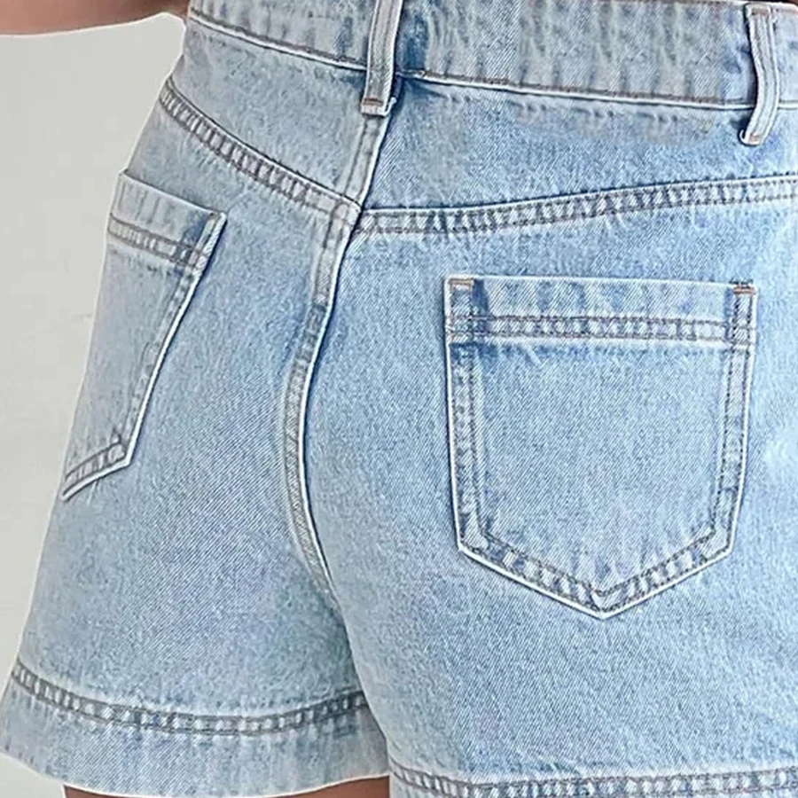 

Винтажные женские летние джинсовые шорты, юбки, повседневная элегантная однотонная эластичная мини-юбка для пляжного отдыха, клубная уличная одежда