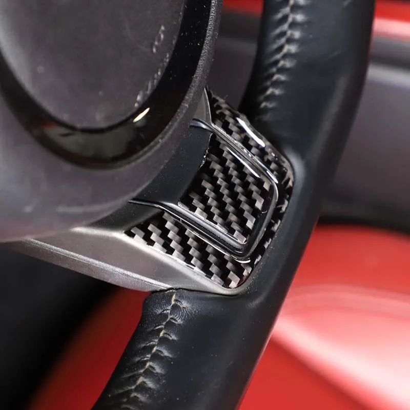 Soft Carbon Fiber For Jaguar F-TYPE 2013-2026 Car Steering Wheel Decorative Sticker Car Interior Accessories - view 6