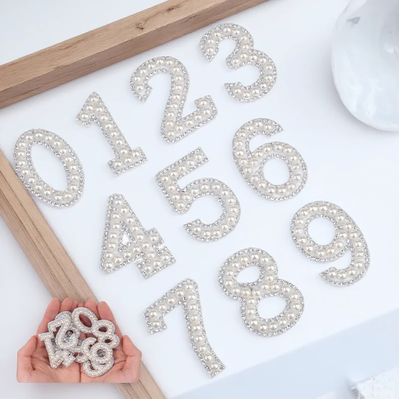 

1 Set Number Rhinestone Patches Iron-On Clothing Repair Decorative Coat T-Shirt Replacement Diy Hat Shoes Socks Accessories