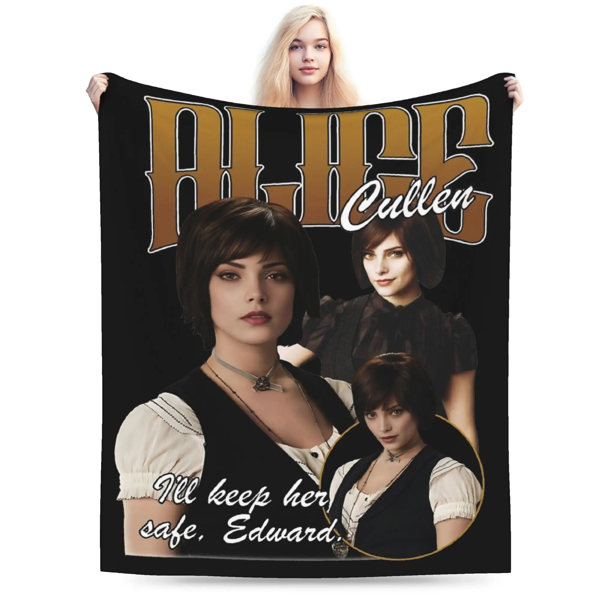 Twilight Alice Cullen Blanket Fleece  Winter  Portable Super Soft Throw Blanket for Sofa Car Bedding Throws