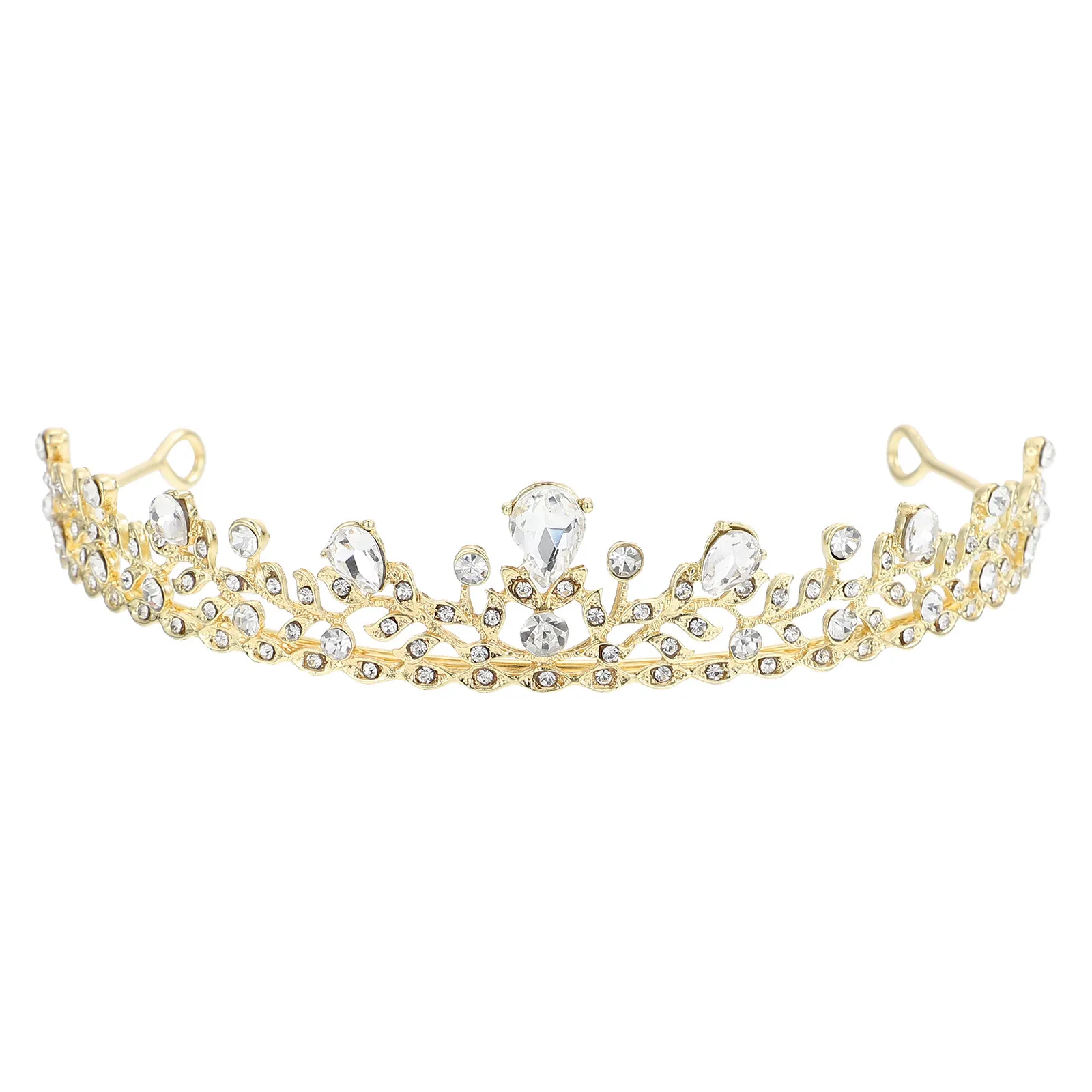 Rhinestone Bride Tiara Crown Exquisite Wedding Headdress for Women Girls Bridal Headband Elegant Party Photography