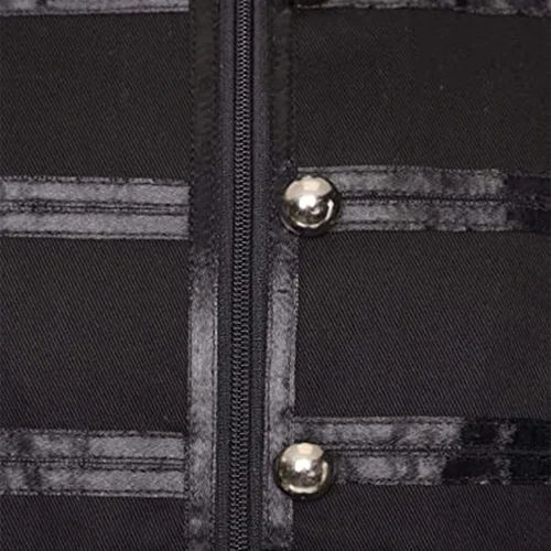 Imagen 2 del producto Chaqueta gótica Retro para hombre, abrigo Steampunk victoriano de la mañana, Top Steampunk con cuello levantado, manga larga, informal