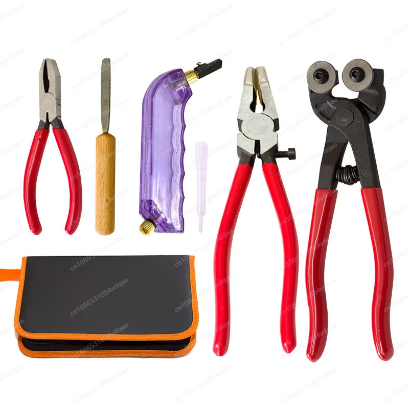 

Cutting Tools Set Professional Wheeled Nipper Pliers Heavy Duty Kit Stained GLass Work