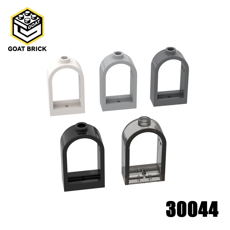 10Pcs MOC Parts 30044 Window 1 x 2 x 2 2/3 with Rounded Top Compatible Bricks DIY Building Blocks Toys