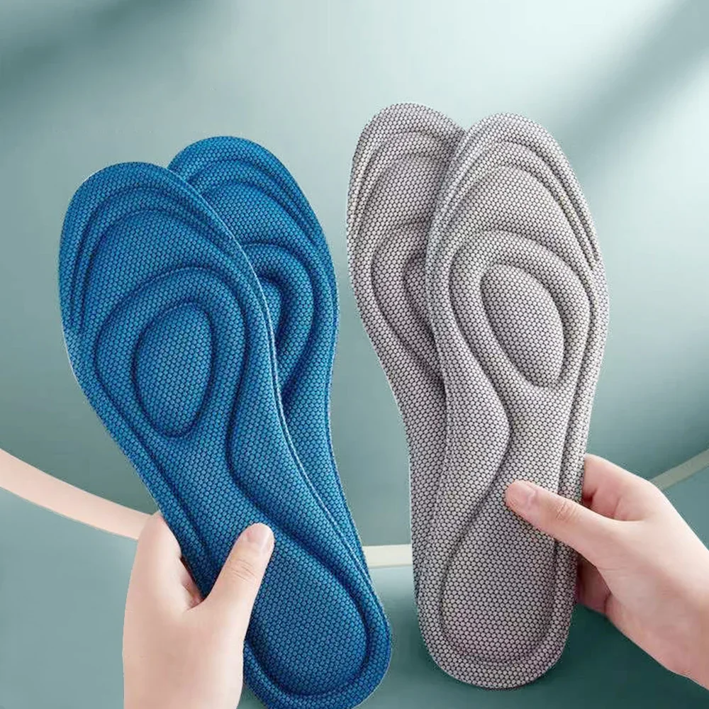 Unisex Memory Foam Orthopedic Insoles สําหรับรองเท้า Antibiotic Deodorization การดูดซึมเหงื่อใส่กีฬารองเท้า Running Pad