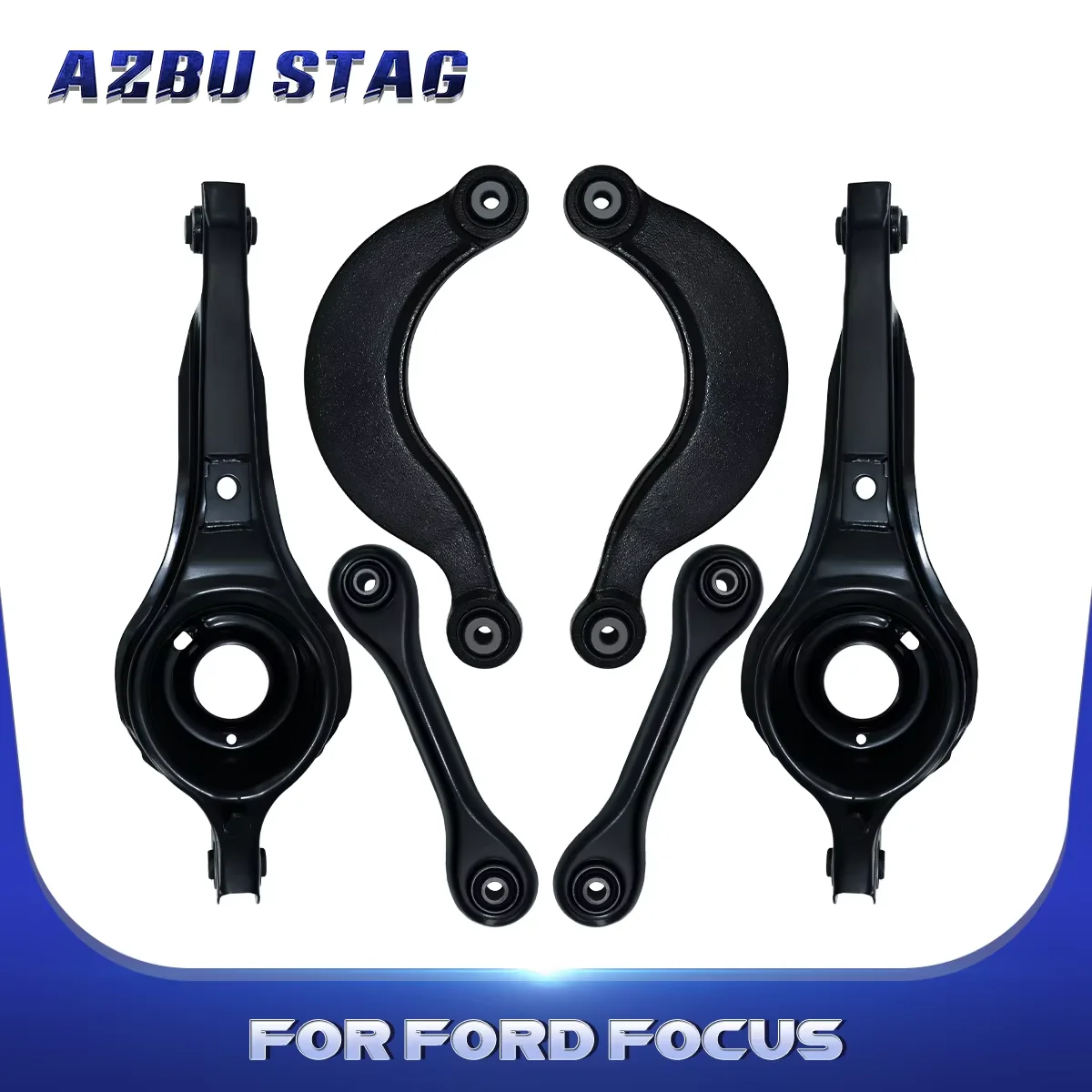 

AzbuStag 6Pcs Rear Upper Lower Lh Rh Control Arm Suspension Kits for Ford Focus ZX3 2000 2001 2002 2003 2004 2005 2006 2007-2011
