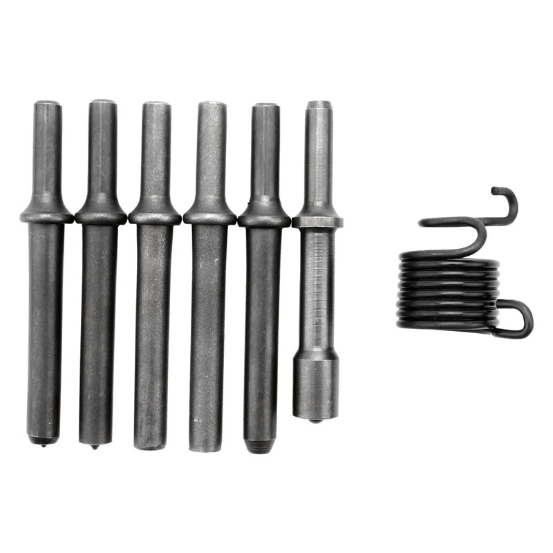 7 Pcs Great Heavy Duty Smoothing Pneumatic Air Rivet Hammer Tools Kit