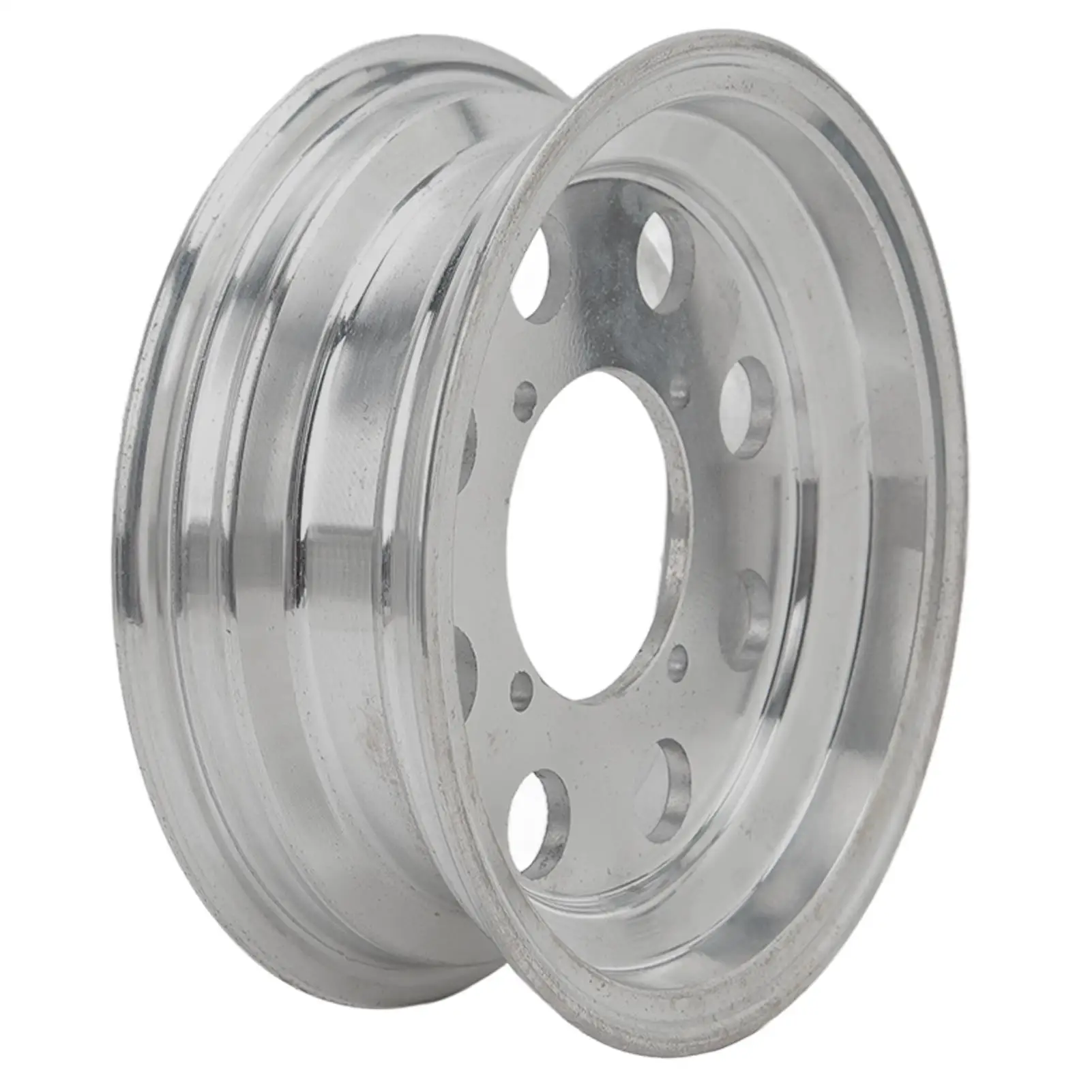 محور العجلة الأمامية سبائك الألومنيوم الخدمة الطويلة في الحياة مانع االصدأ تلميع ناعم لحافة عجلة دراجة نارية صغيرة للقرد Z50 10in #4