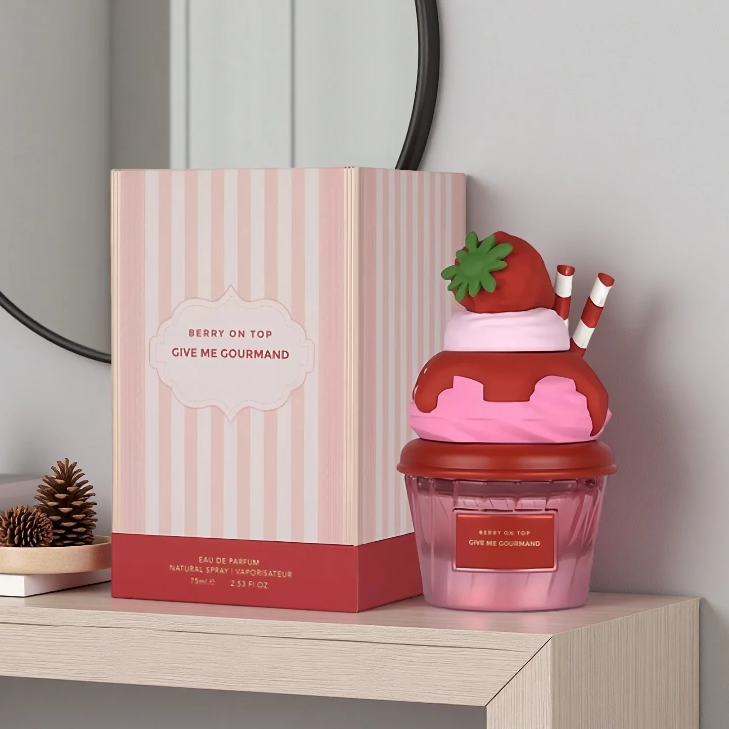 

Berry On Top Give Me Gourmand Women's Perfume - Sweet Berry & Vanilla Notes, Ideal Gift for Any Occasion.