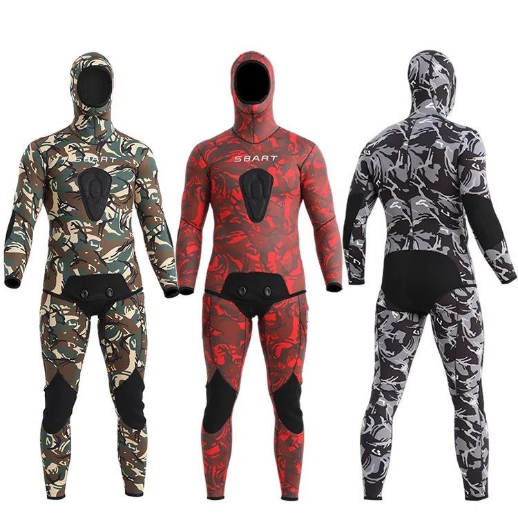 

Wholesale Neoprene Wetsuit 2 Piece Set Men Swim Surfing Diving Suit Custom 5MM 3MM Yamamoto Freediving Wetsuit