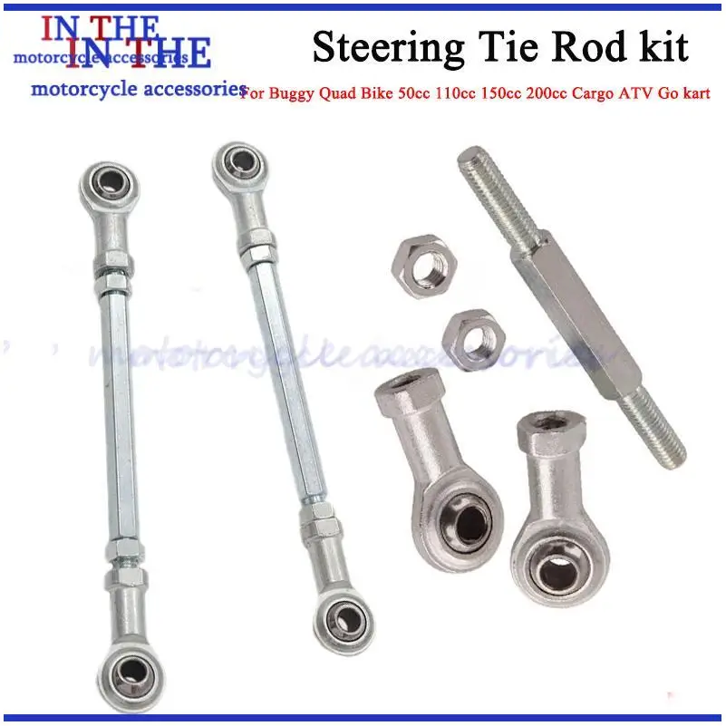 80-240mm Steering Tie Rod kit Ball Joint M8 Ball Joiner Bolt Tie Rod For Electric Mini Kids ATV Go Kart Buggy Quad Dirt Pit Bike