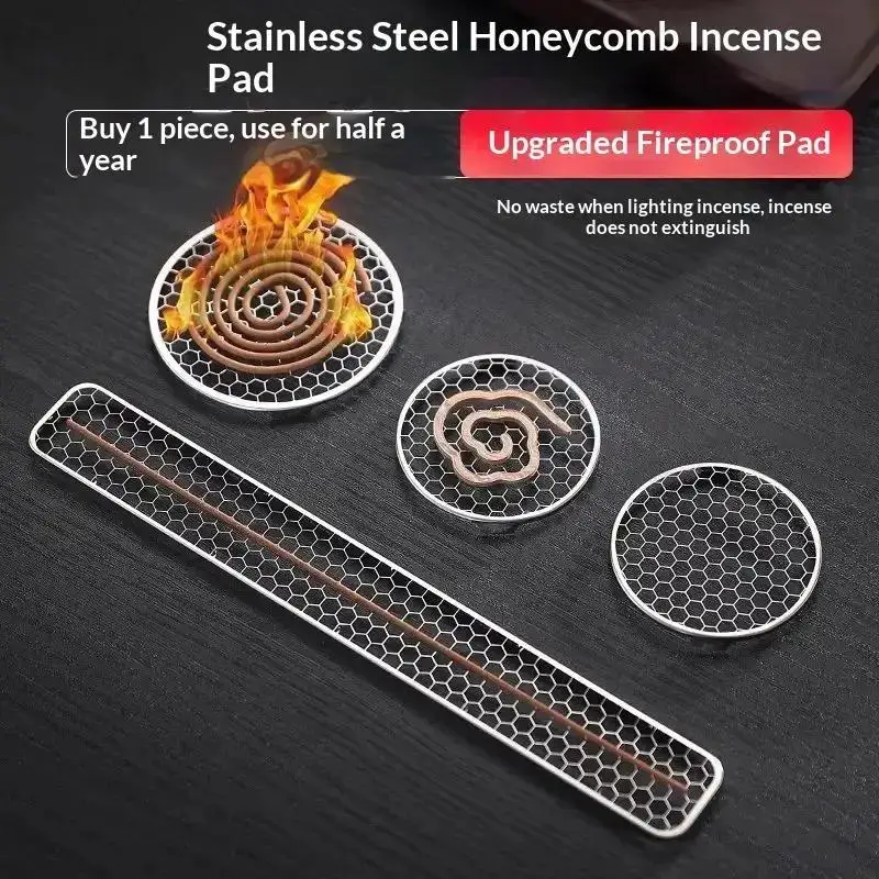 【S】Stainless Steel Mosquito Spiral Holder Box Fireproof With Lid Mosquito Coil Burner Round Safe Mosquito Incense Holder