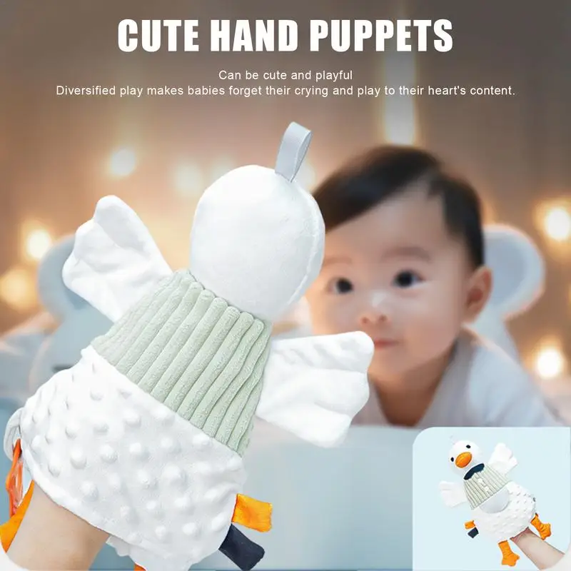 Handpuppen für Kinder Kinder Tier Plüsch tier entzückende und sichere Puppen für die erste Spielzeit des Babys fördern motorische Fähigkeiten und