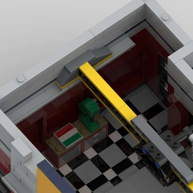 927 Uds. Taller de afinación MOC personalizado arquitectura clásica urbana modelo de construcción DIY bloques montaje juguete regalos de vacaciones