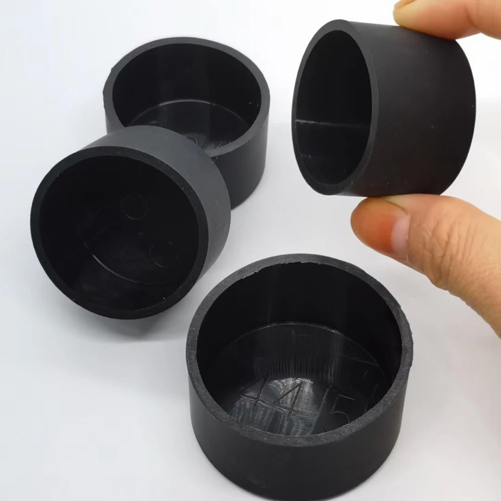 1/3/5Pcs 42.5-85mm Black Silicone Rubber Round End Caps Pipe Cover  Rubber Female Caps Round Tube Insert Stoppers