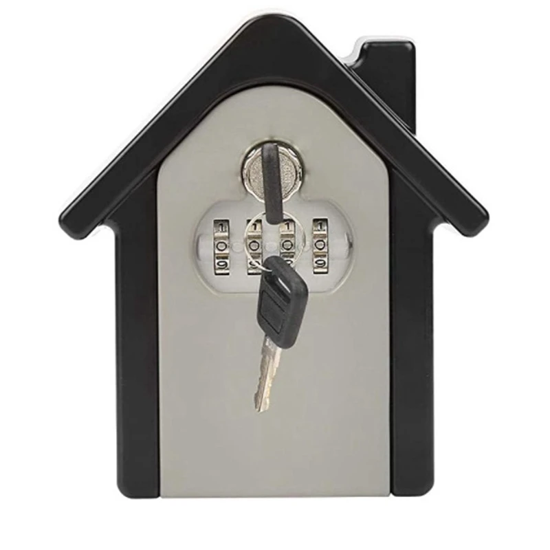 Aluminum Alloy Double Password Key Box Wall Safe