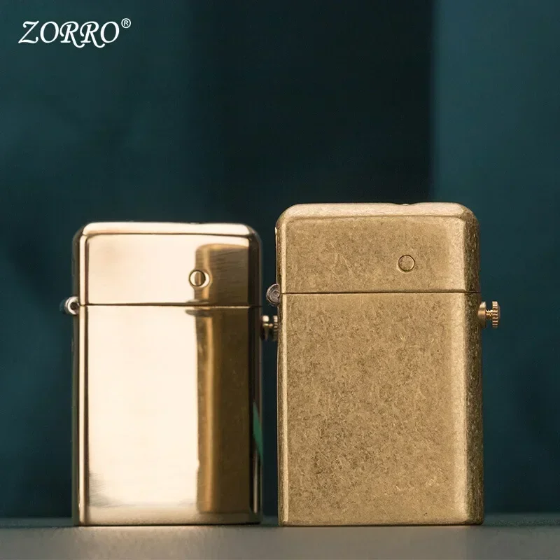 ZORRO Torrance Brass Kerosene Lighter Windproof Ejection Ignition Replica Retro Collection High-end Gift for Men