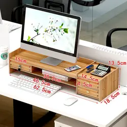 Monitores de computador elevado escritório lcd monitores base almofadas elevado desktop teclados prateleiras de armazenamento