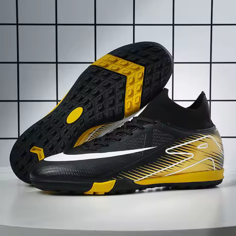 Men New TF Football Boots Indoor Turf Tenis Breathable Comfortable Male Soccer Shoes Sneakers Top Quality Sports Futsal Fast