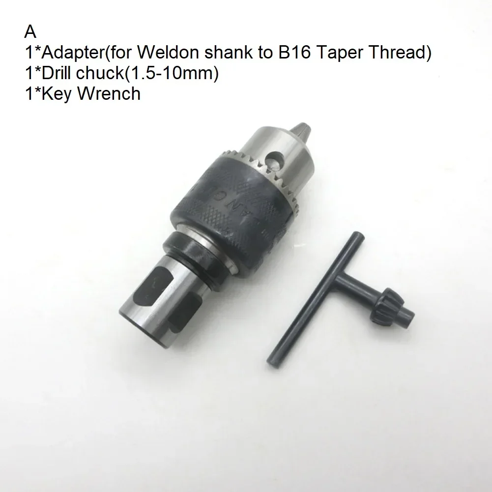 Adaptor 3/4in Shank To B16 Taper Shaft 1/2-20UNF Thread Magnetic Drill Chuck Set Connection Replacement Accessories