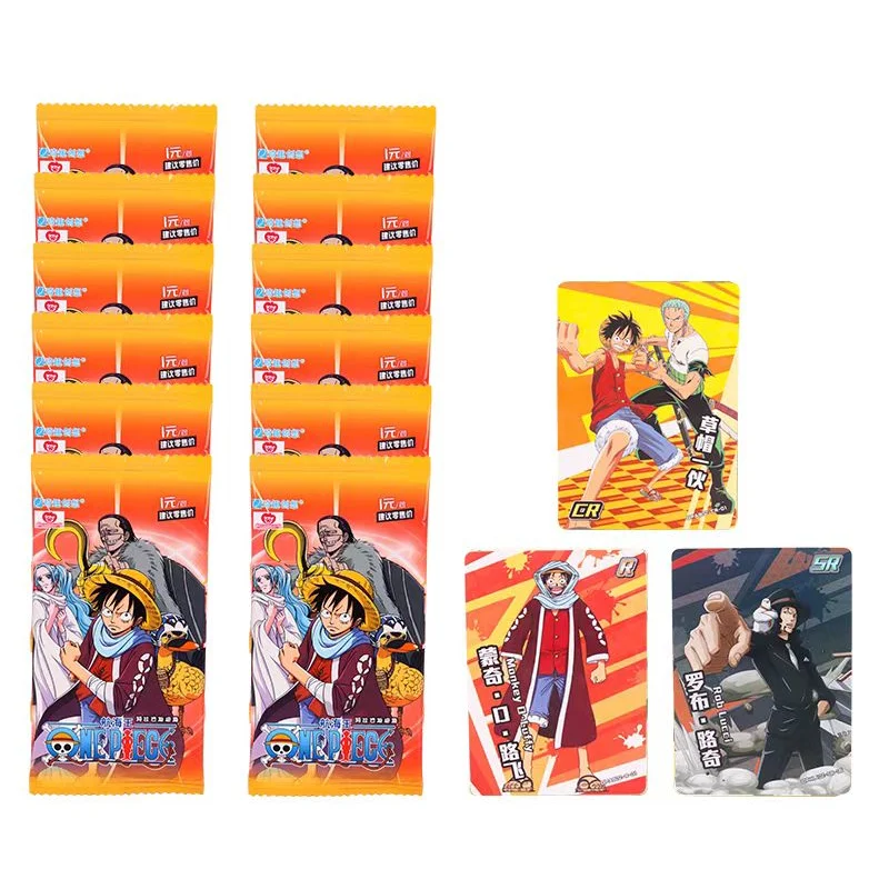 One Piece Collection Card Luffy Zoro Shanks UR SER SSR SR Rare Character Trading Collectible Card Toy Children\'s Birthday Gift