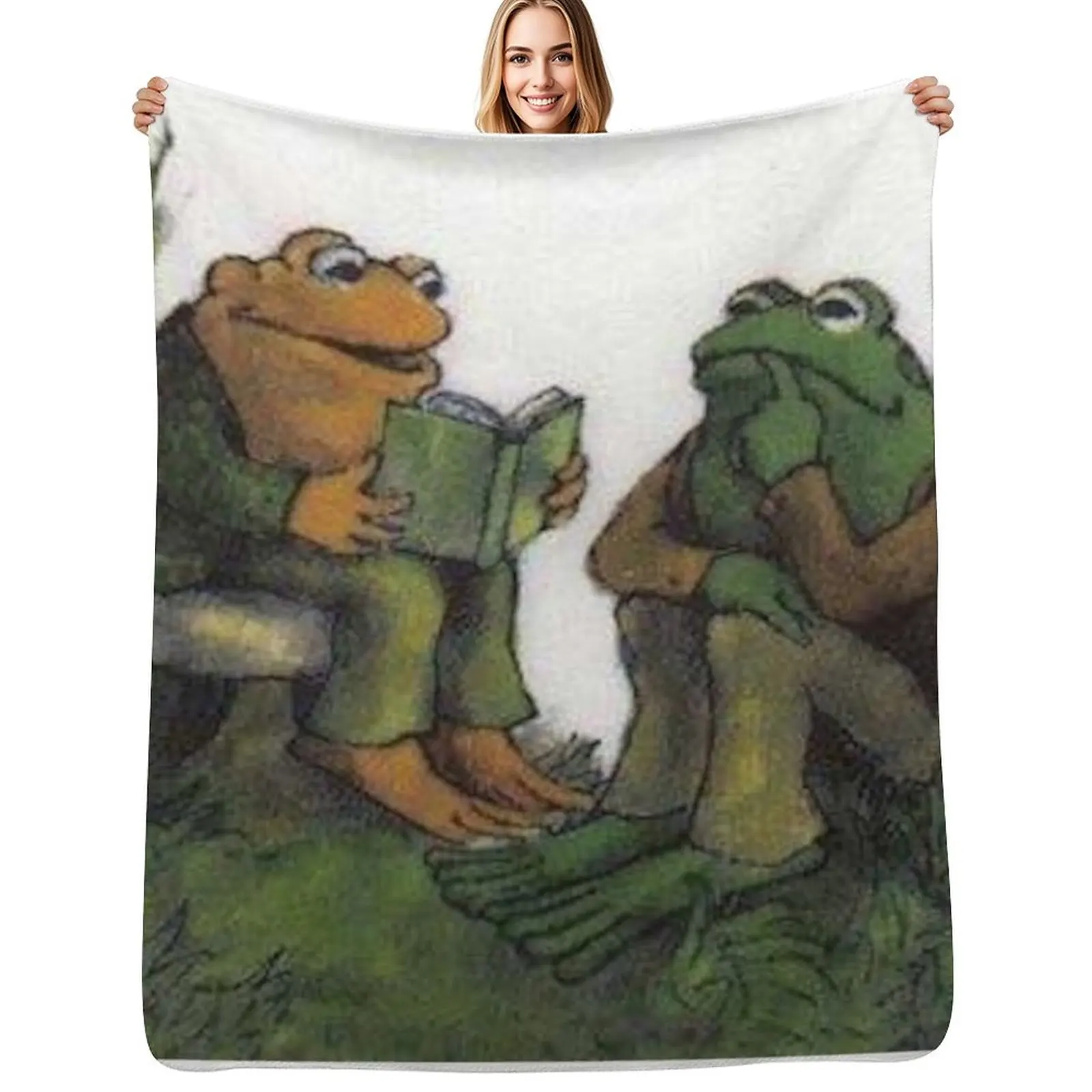 

Frog and Toad Throw Blanket Loose Decoratives Flannels Extra Large Throw Blankets