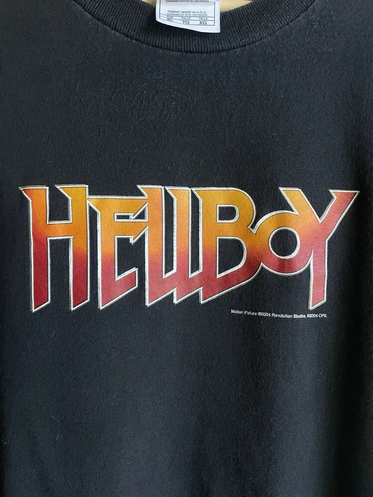 Vintage 2004 Hellboy Movie Promo Shirt Size XL 23x30.5 AAA Tag Amazing