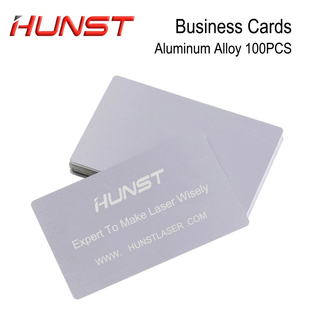 100pcs/Lot Multicolor Business Card Smooth Blank Name Cards Aluminium Alloy Metal Sheet Debugging Laser Engraved Marking Machine