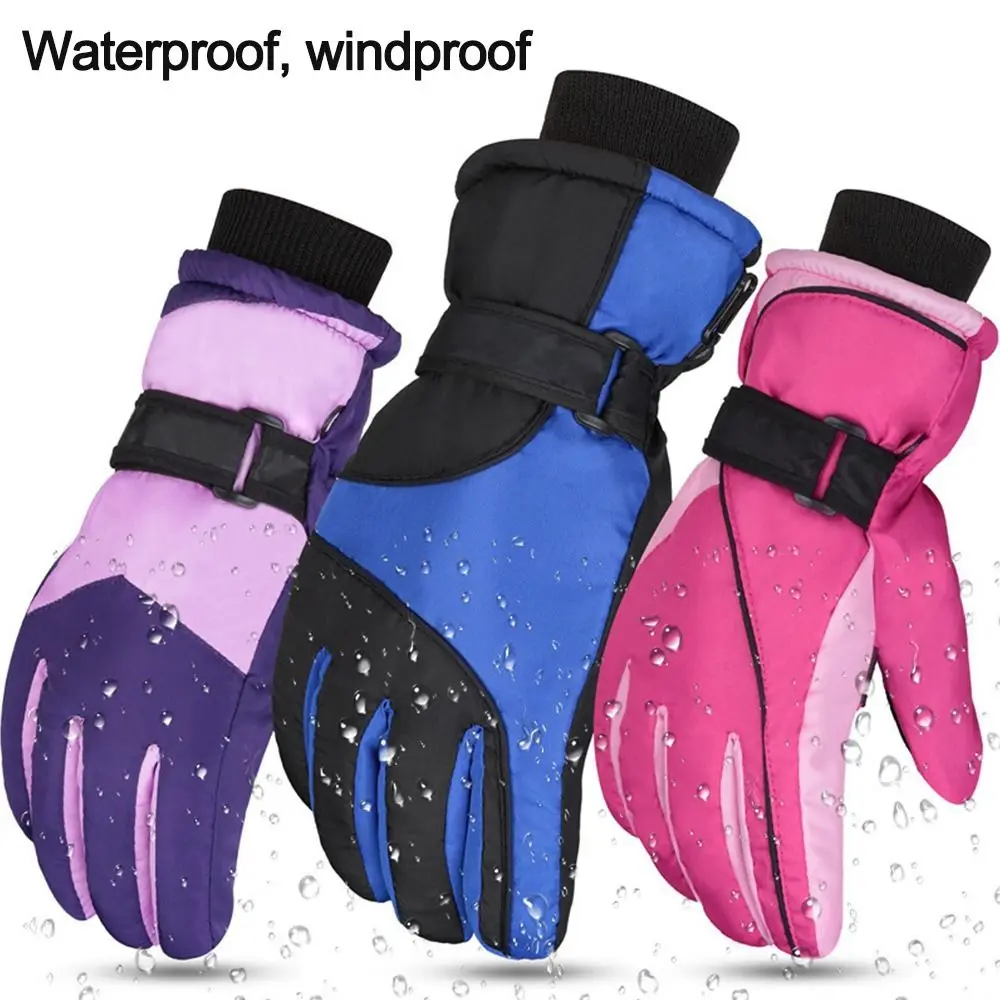 Guantes de esquí multifunción para Snowboard, manoplas antideslizantes con pantalla táctil, impermeables, de lana cálida para montar en moto y
