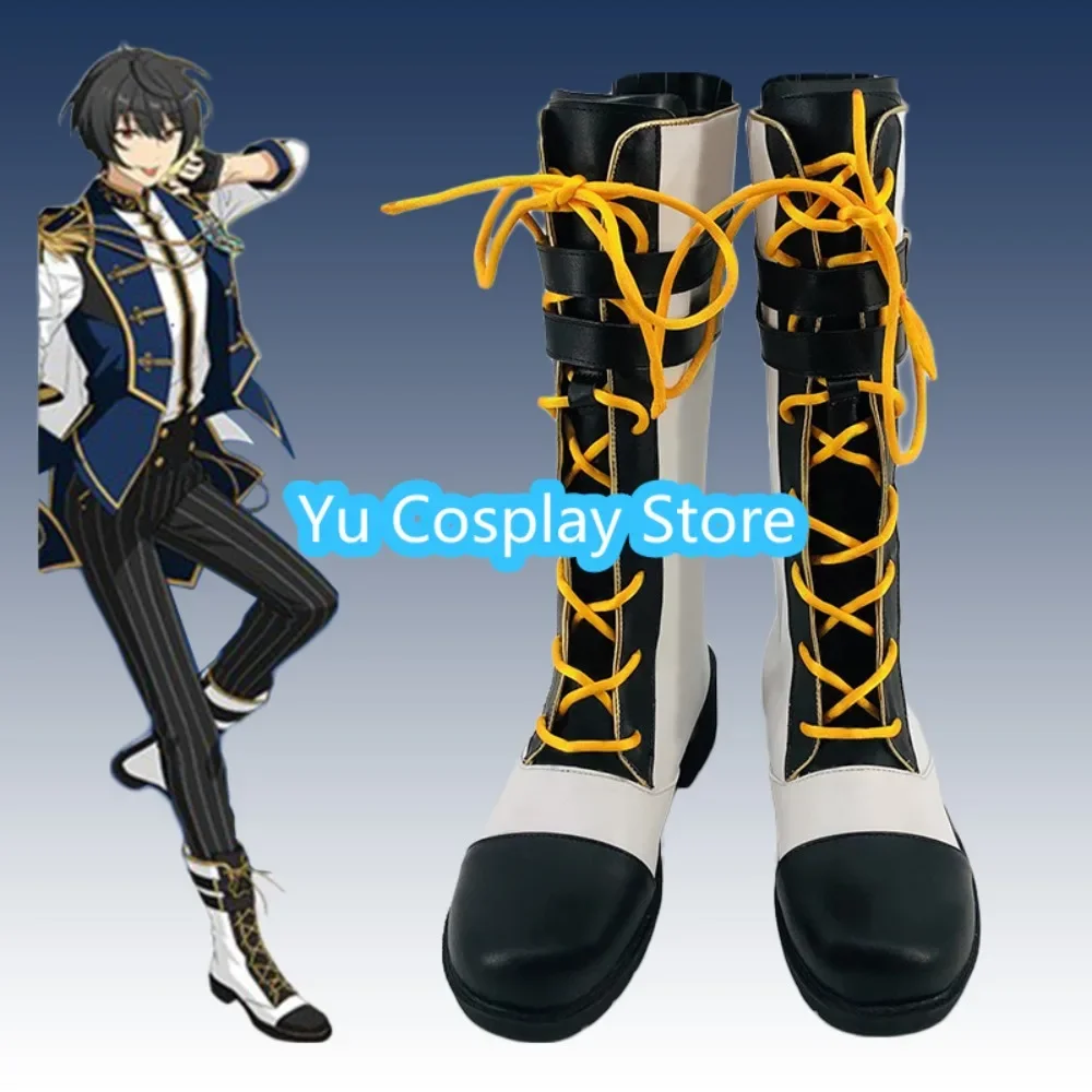 

Yu Cosplay Store Ensemble Stars!! Ritsu Sakuma Cosplay Shoes Anime Game Role-playing Shoes Boots Halloween Party
