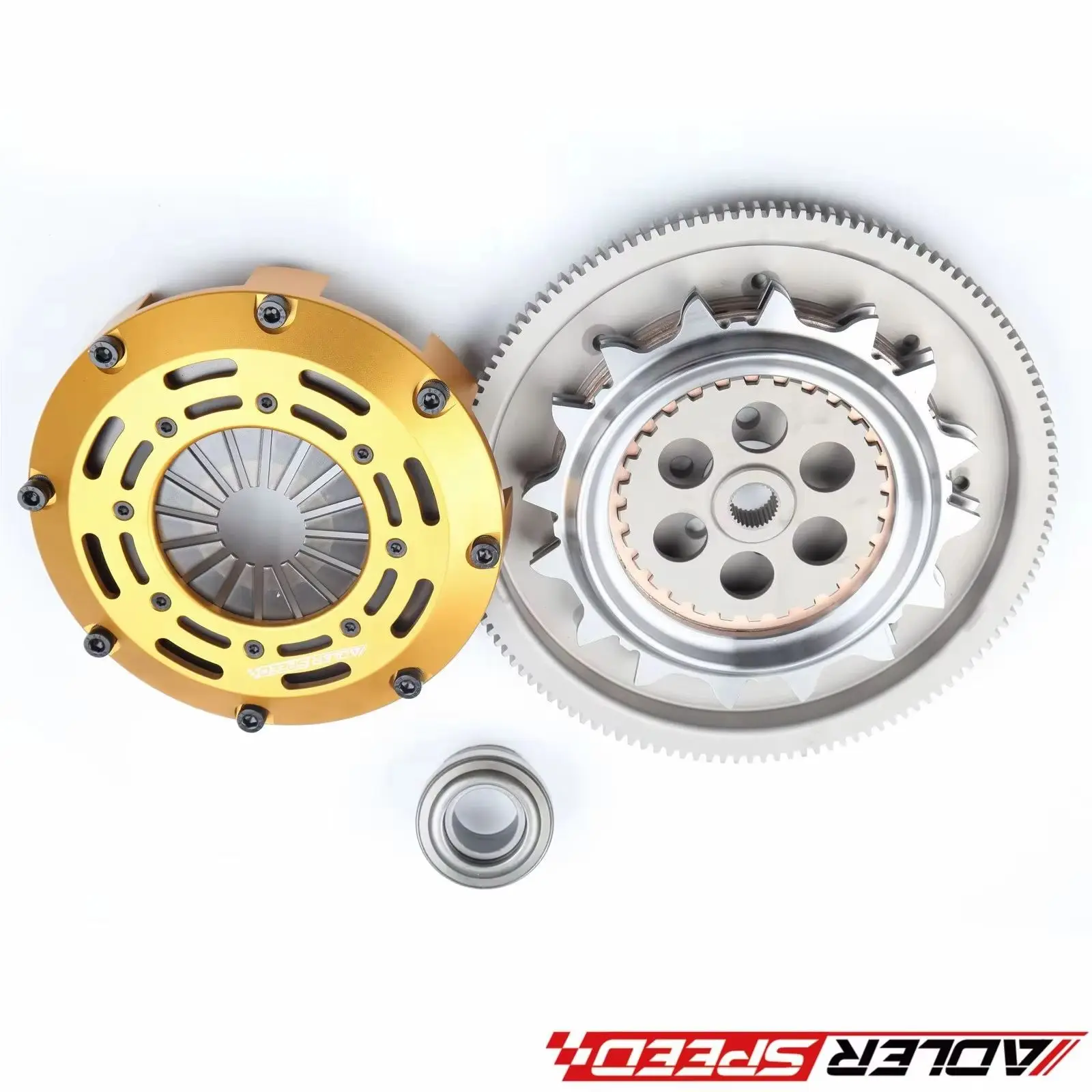 

SADLERSPEED RACE TWIN DISC CLUTCH KIT FOR VW GOLF JETTA BEETLE 1.8L 1.8T 1.9L TDI/FOR Audi TT 1.8L Turbo; FWD 5 speed Non-Quattr