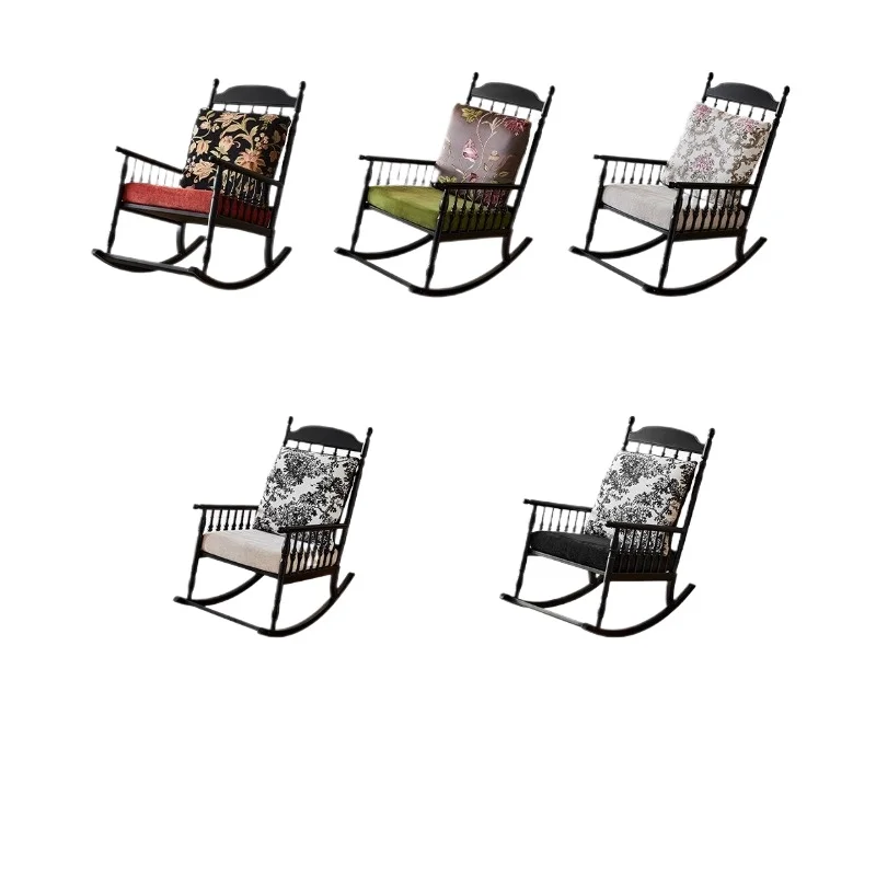 

Solid wood rocking chair lazy sofa