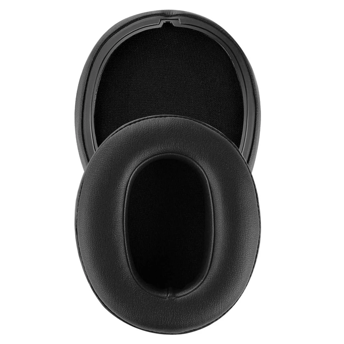 Oreillettes de remplacement pour Sony Casque WH-XB900N Oreillettes Casque en cuir Oreille Coussin Pièces de réparation (Noir)