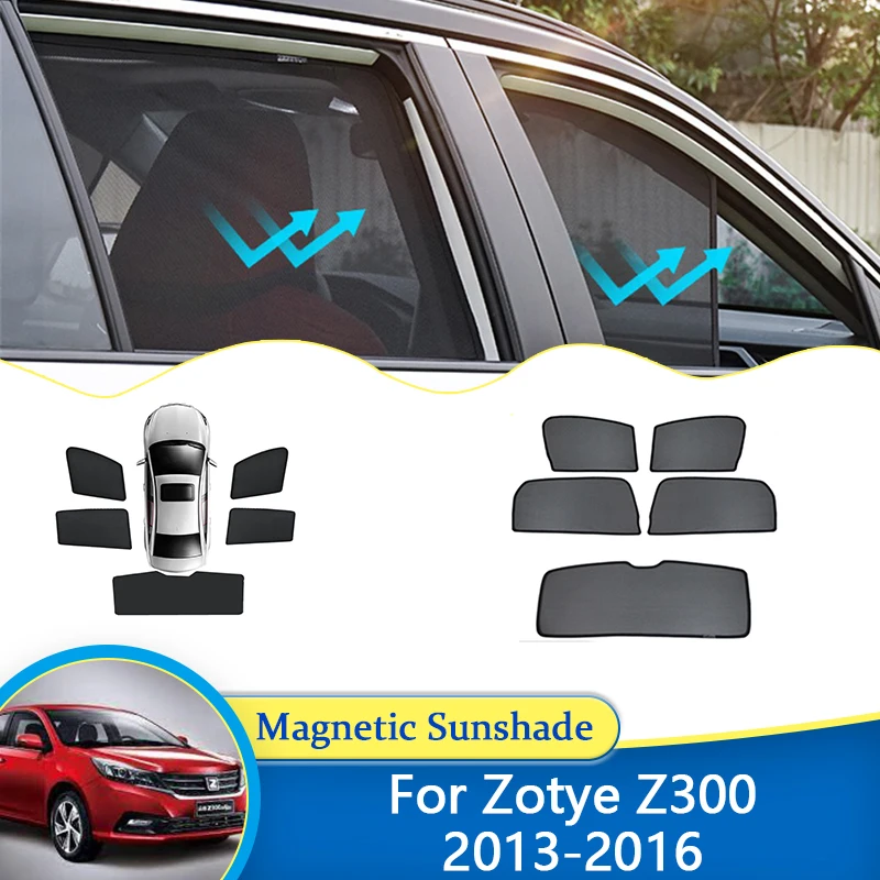 

For Zotye Z300 Z360 2013 2014 2015 2016 UV Protection Curtain Magnetic Sun Shade Privacy Window Visor Auto Parts Car Accessories