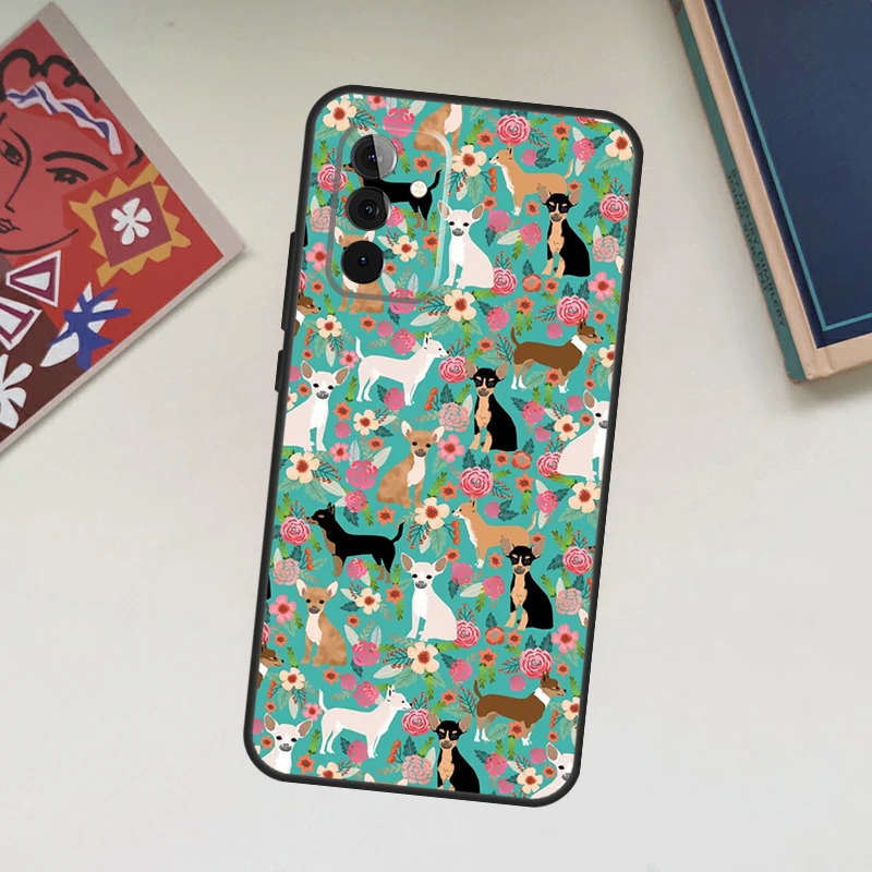 Chihuahua pies dla Samsung Galaxy A33 A53 A13 A23 A52 A32 A22 A12 A51 A71 A15 A25 A14 A34 A54 etui na telefon