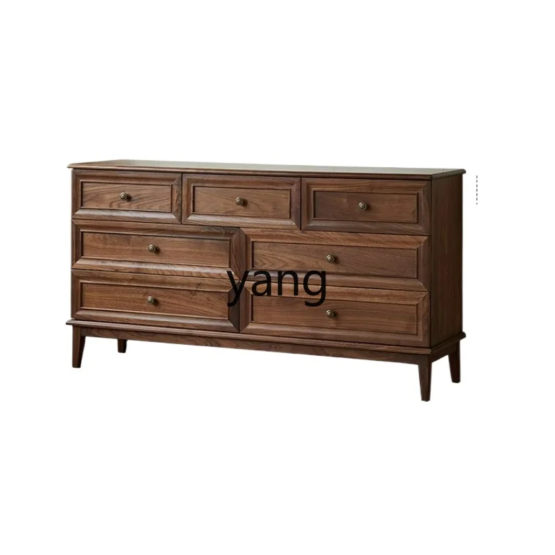 

LTT American solid wood seven chest cabinet medieval storage locker bedroom bedside locker