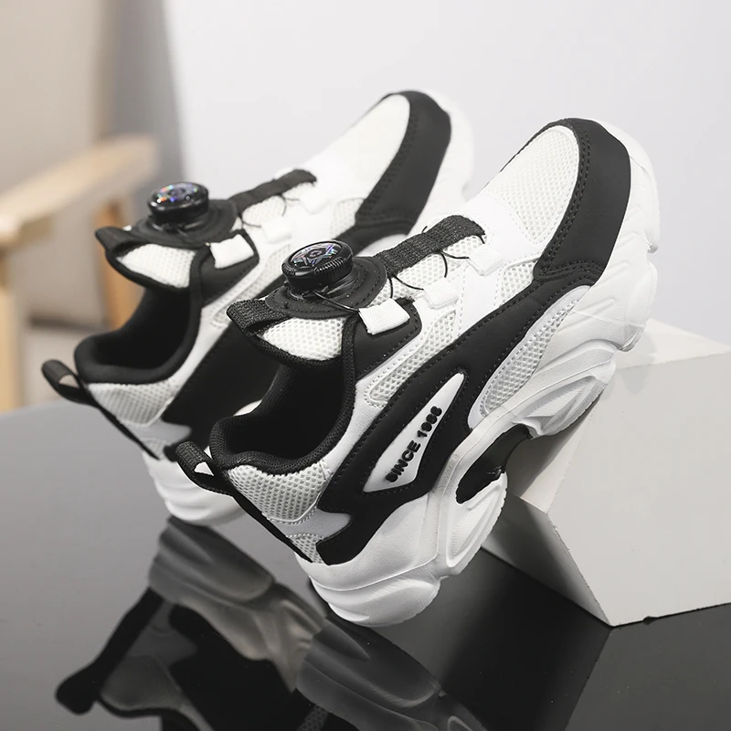 Weiße Kinder-Turnschuhe, rutschfest, für Outdoor-Sport, Tennis, atmungsaktiv, lässig, für Kinder, bequeme Wanderschuhe, Größe 28–40 – Detail 5